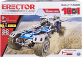 Erector by Meccano Rally Racer 10-in-1 Building Kit, 159 Parts, Stem Engineering Education Toy For Ages 10 & Up