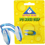 Water Gear Nose Clips for Swimming - Great Fitting One Size Fits All - Women, Men, Kids - for Swimmers, Snorkelers and Divers- Polycarbonate Nose Clip